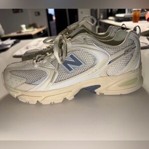 New Balance 530. White, Cream & Blue. Brand New.